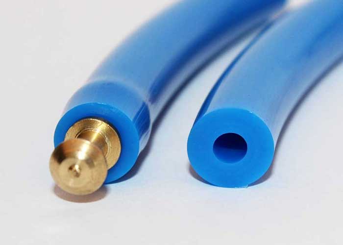 Polyurethane, smooth texture, Hollow, round conveyor belt, blue