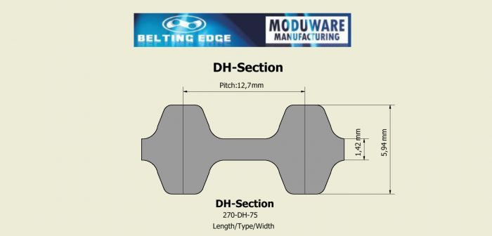 DH Timing Belt Tooth Profile TD